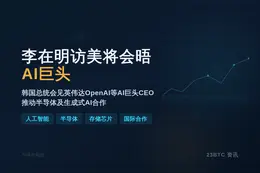 李在明访美将会晤AI巨头