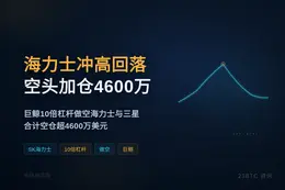 海力士冲高回落空头加仓4600万美元
