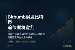 Bithumb误发比特币追偿案8月27日首次宣判