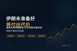 伊朗未准备好，将付出代价