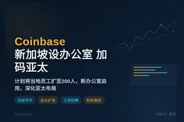 Coinbase新加坡设办公室，加码亚太