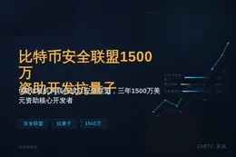 比特币安全联盟1500万资助开发与抗量子