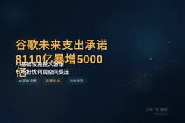 谷歌未来支出承诺8110亿暴增5000亿