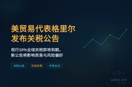 美贸易代表格里尔今发关税公告
