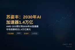 苏姿丰：2030年AI加速器市场1.4万亿