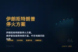 伊朗拒特朗普停火方案
