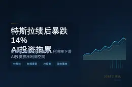 特斯拉绩后暴跌14%，AI投资拖累