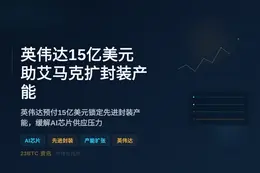 英伟达15亿美元助艾马克扩封装产能