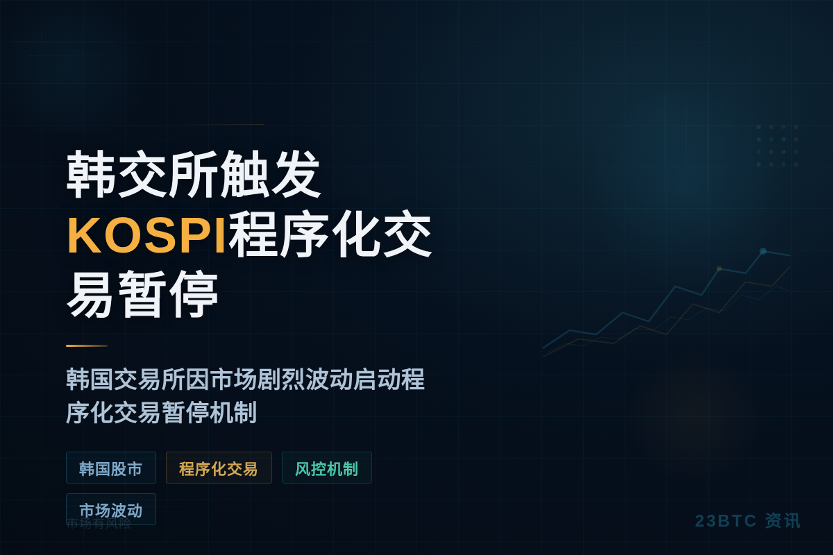 韩交所触发KOSPI程序化交易暂停插图1 韩交所触发KOSPI程序化交易暂停