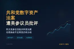 美参议员批评共和党数字资产法案