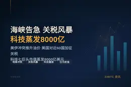 双海峡告急，特朗普关税，科技蒸发8000亿