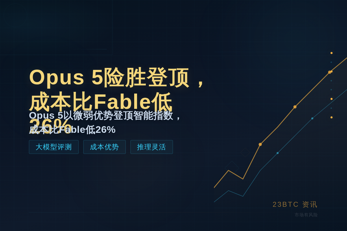 Opus 5险胜登顶,成本比Fable低26%插图1 Opus 5险胜登顶,成本比Fable低26%