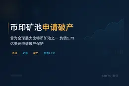 币印矿池申请破产，负债1.73亿美元