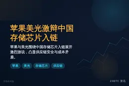 苹果美光激辩中国存储芯片入链
