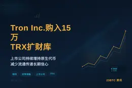 Tron Inc.购入15万TRX扩财库