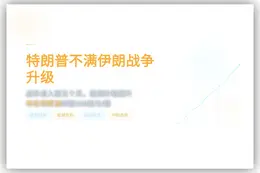 特朗普不满伊朗战争升级