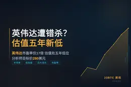 英伟达遭错杀？估值五年新低
