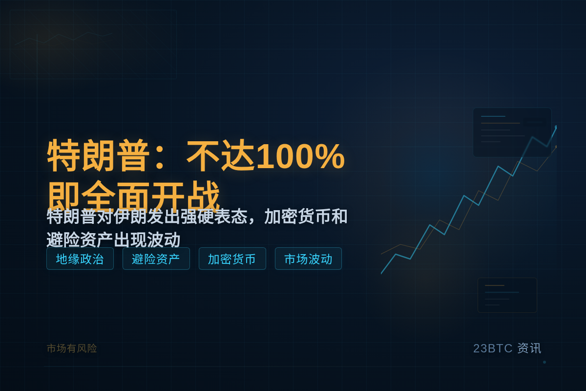 特朗普：不达100%即全面开战