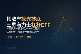 韩散户抢先抄底三星海力士杠杆ETF