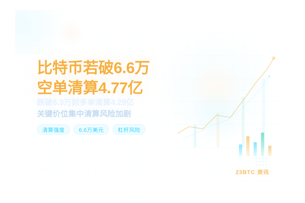 比特币若破6.6万,空单清算4.77亿插图 比特币若破6.6万,空单清算4.77亿
