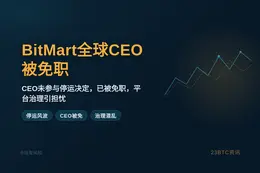 BitMart CEO：未参与停运，24日被免