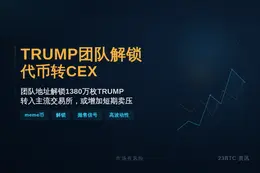 TRUMP团队解锁代币转CEX