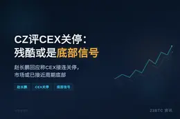 CZ评多家CEX关停：太残酷，或是底部信号