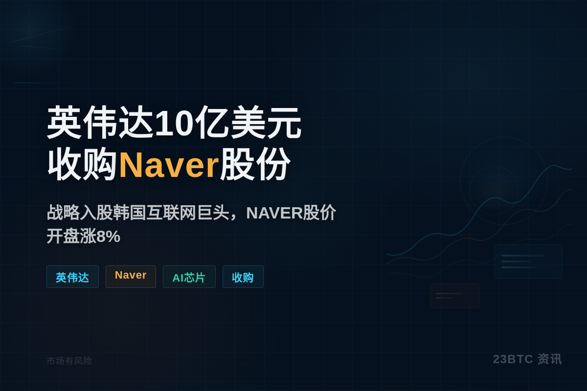 英伟达10亿美元收购Naver股份