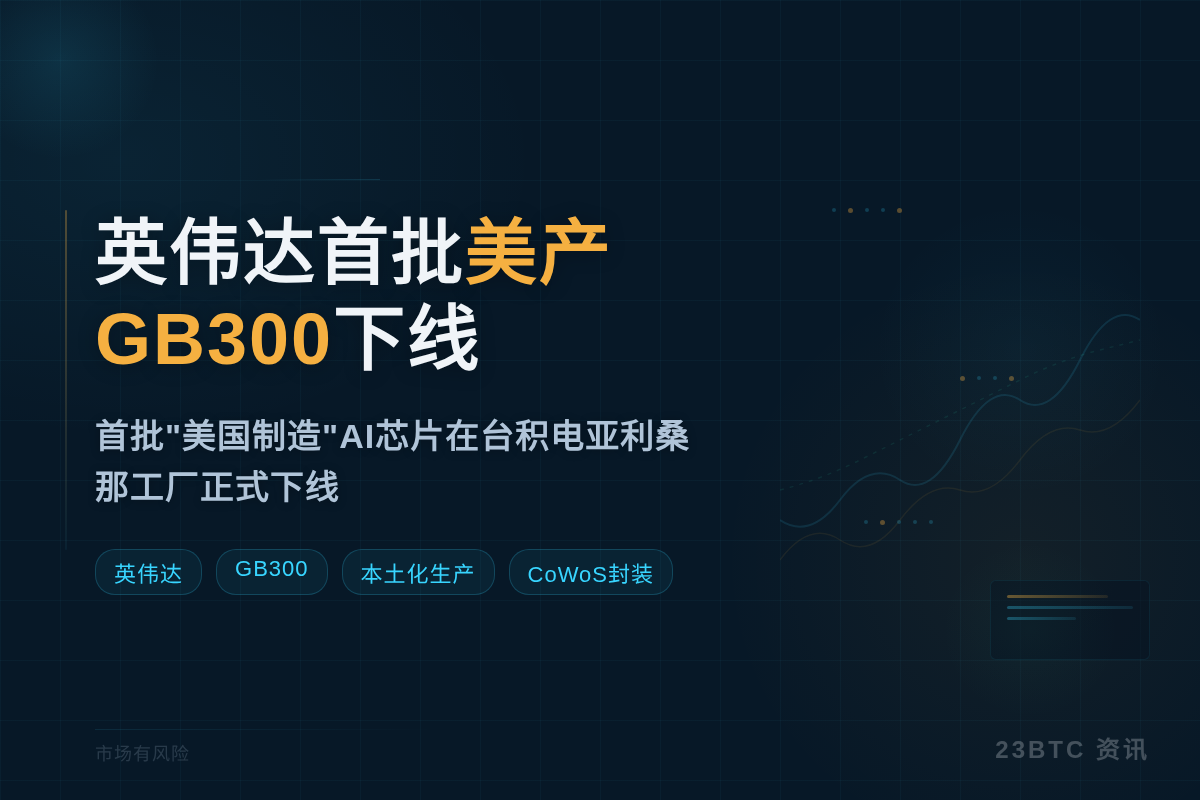 英伟达首批美产GB300下线插图1 英伟达首批美产GB300下线