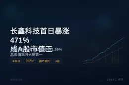 长鑫科技首日暴涨471%成A股市值王