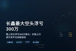 长鑫最大空头浮亏300万