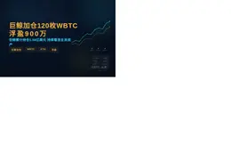 巨鲸加仓120枚WBTC 浮盈900万