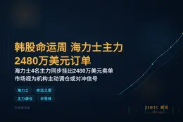 韩股命运周 海力士主力2480万美元订单
