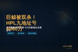 巨鲸被双杀！HPL九地址亏4860万