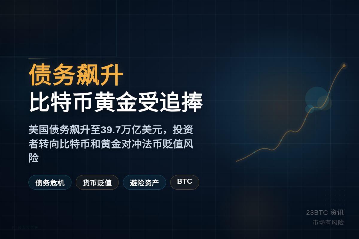 债务飙升，比特币黄金受追捧