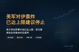 美军对伊轰炸已达上限建议停止