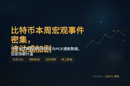 比特币本周宏观事件密集，波动或加剧