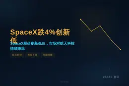 SpaceX创新低 跌4%报110.3美元