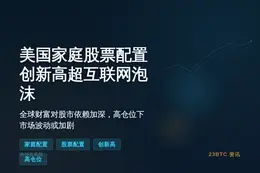 美国家庭股票配置创新高超互联网泡沫