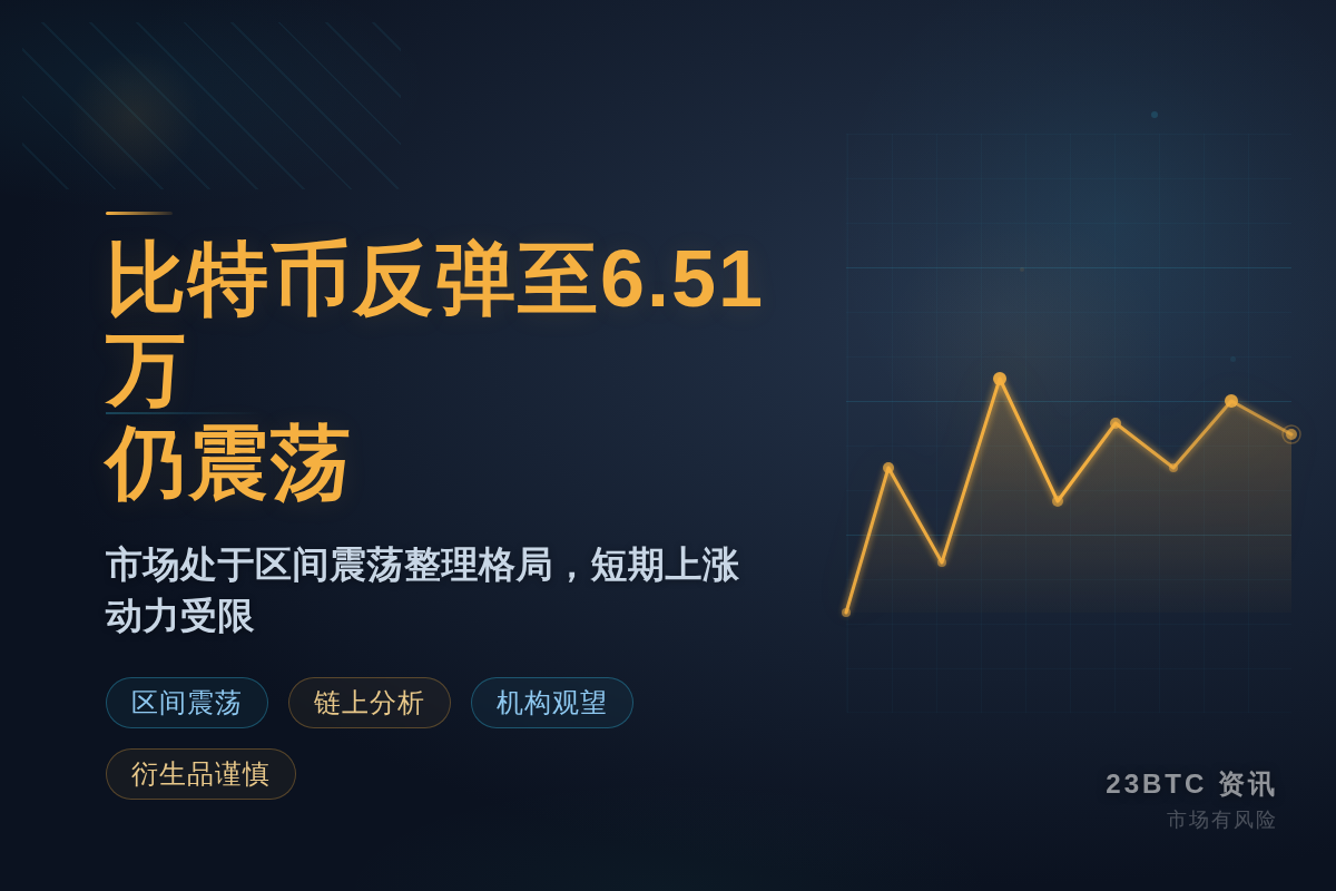 比特币反弹至6.51万仍震荡