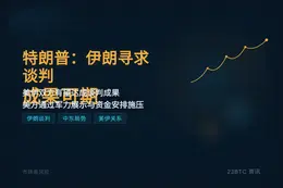 特朗普：伊朗寻求谈判，成果可期