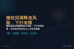 微软回调释放风险，下行有限