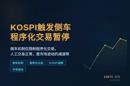 KOSPI触发侧车 程序化交易暂停5分钟