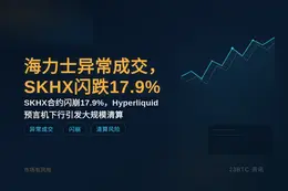 海力士异常成交，SKHX闪跌17.9%