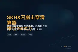 SKHX闪崩击穿清算器，爆仓2600万