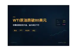 WTI原油跌破80美元