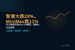 智谱大跌20%，MiniMax跌11%