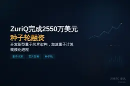 ZuriQ完成2550万美元种子轮融资