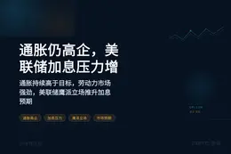 通胀仍高企，美联储加息压力增
