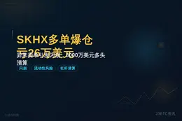 交易员SKHX多单爆仓，亏26万美元